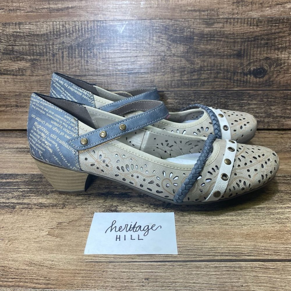 Rieker 41756 Leather Comfort Pump- Womens size 8.5